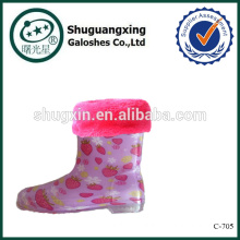 rain rubber shoes protection for kids rain boots factory winter/C-705